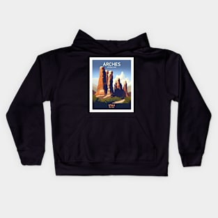 ARCHES NATIONAL PARK Art Kids Hoodie